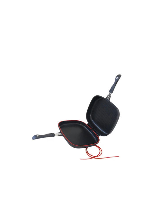Tigaie dublă grill Deesini 36cm