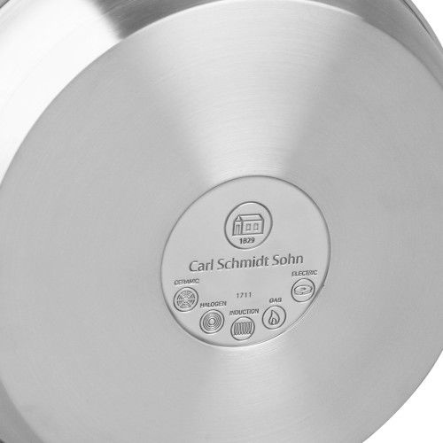 Carl Schmidt Sohn Pro-x Pot Lid Stainless Steel 18/10 24x13 Cm 5 L Silver