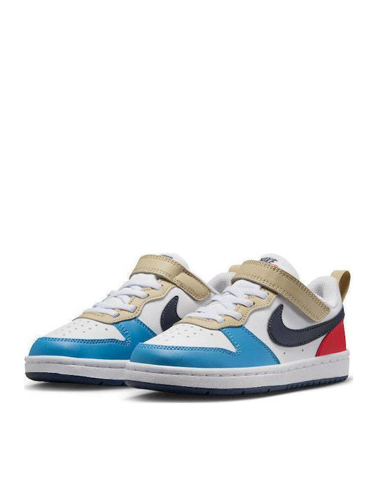 Court Borough Kinder Sneakers mit Klettverschluss Weiß