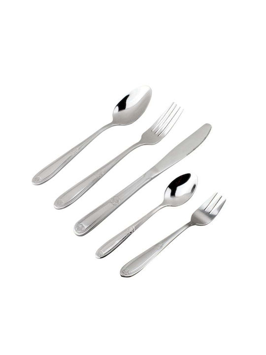 Ek-184 Ss Cutlery Set In Wooden Case 72 Pcs