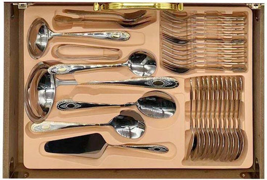 Set Tacâmuri Ek-184g În Cutie de Lemn 72 Buc