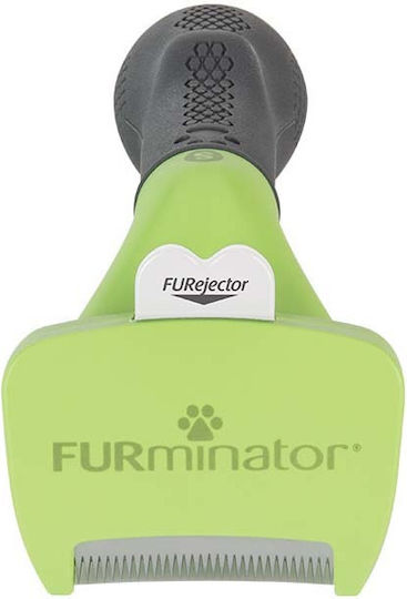 FURminator Undercoat Tool Kamm Klein für langhaarige Hunde mit Rasiermesser zur Haarentfernung Schwarz