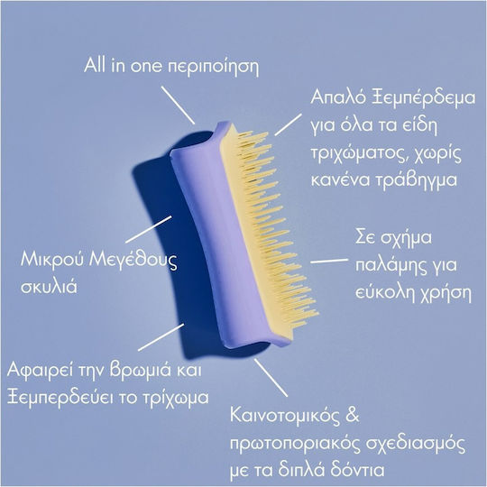 Tangle Teezer Pet Teezer Detangling Bürste Klein für verschiedene Haarlängen zur Haarentfernung Gelb