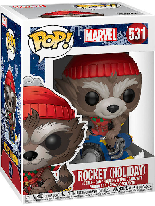 Funko Pop! Marvel - Rocket (Holiday) 531 Bobble-Head