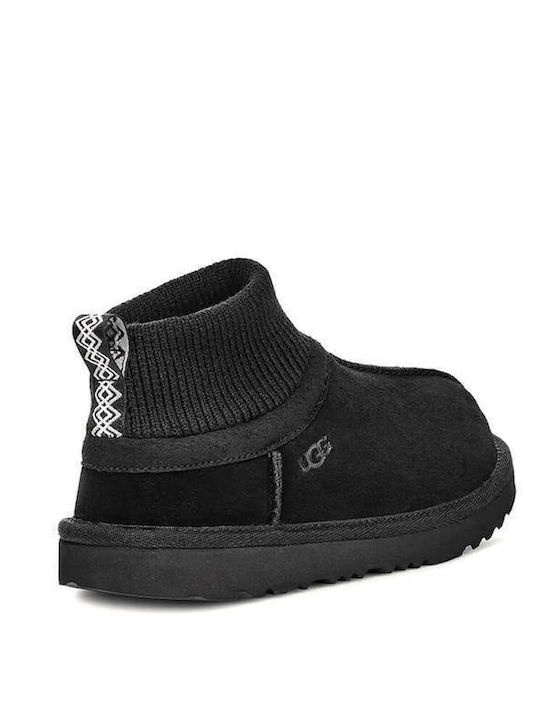 Classic Ultra Suede Kids Boots Black