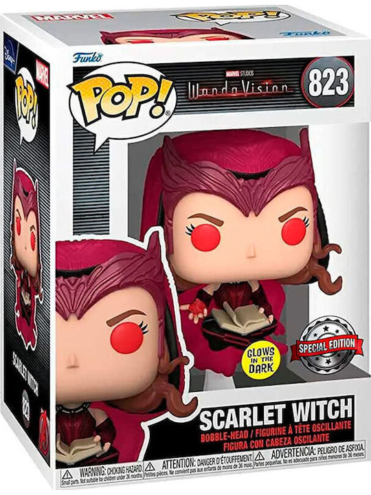 Funko Pop! Marvel: Scarlet Witch Bobble-Head & Strălucește în întuneric Ediție Specială