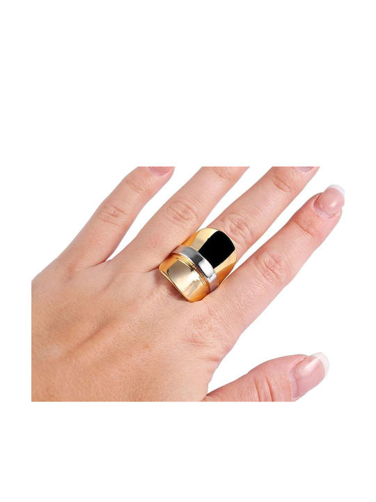 Akzent Damen Ring aus Stahl