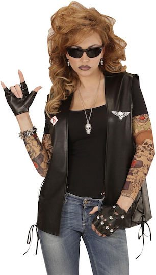 Karneval Handschuhe Schwarz für Halloween 1Stück