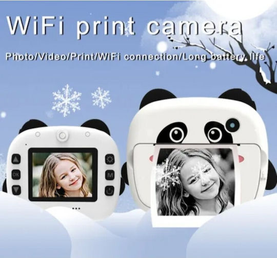 Thd KX-03 Children's Camera 12MP with Thermal Printing White