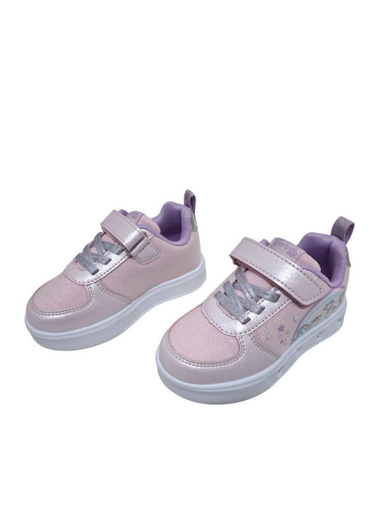 Kinder Sneakers Anatomisch mit Lichtern Rosa