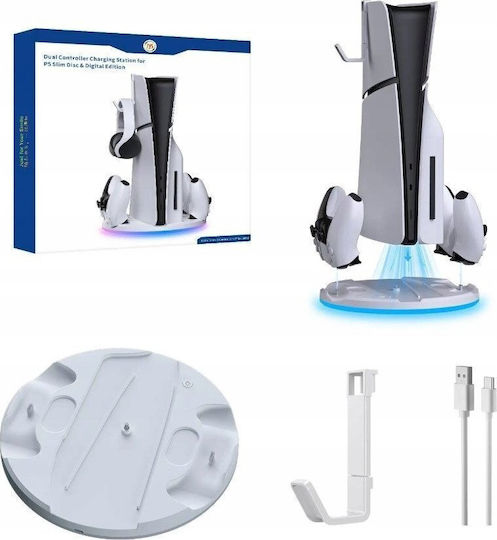 Jys Βάση για 2 χειριστήρια PS5 Slim Πολύχρωμη 150015