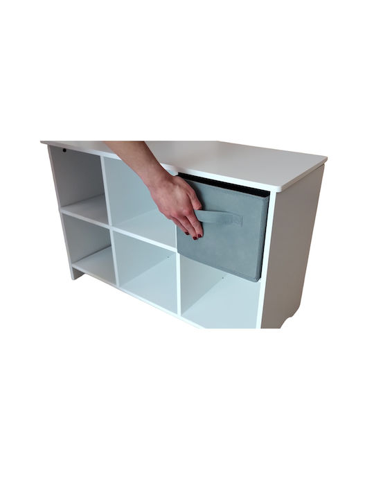 Система за съхранение на играчки Сив 79x36x51см 1бр