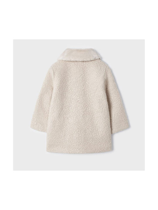 Mayoral Kids Coat Long Beige