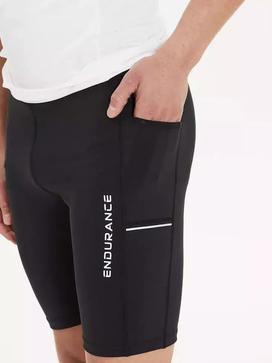 Endurance Energy Men's Sports Short Leggings Black