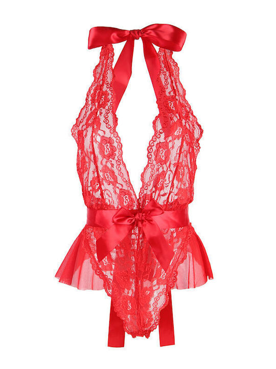 Subblime Plus Size Sexy Bodysuit Rot