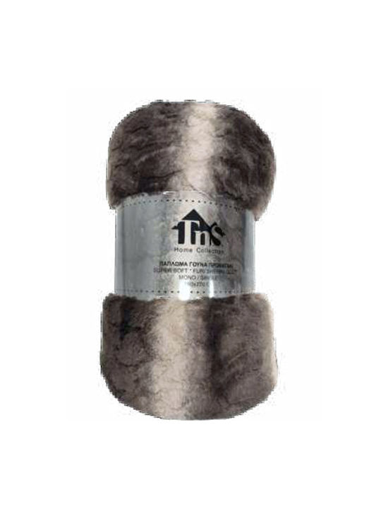 TnS Bettdecke Doppelbett 200x220cm Coffee