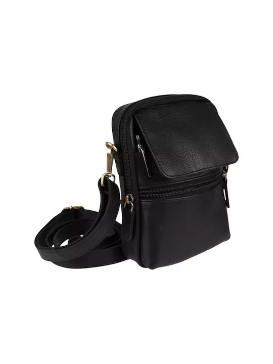 Leather Men's Bag Shoulder / Crossbody Black