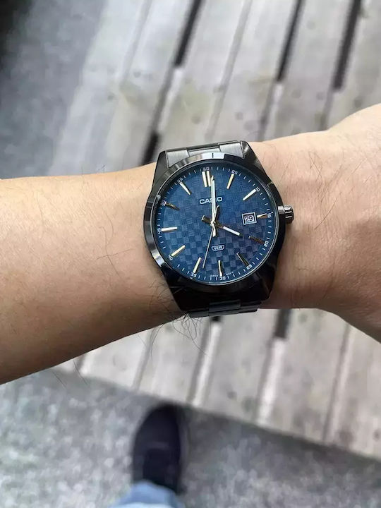 Casio Ceasuri Bărbați 42mm Mecanism cu Baterie cu Brățară din Metal Neagră