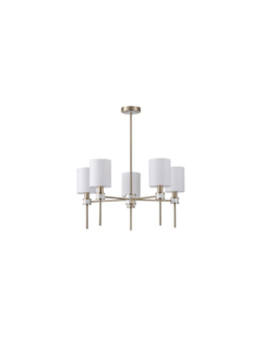 Eurolamp Timeless Κρεμαστό Φωτιστικό Χάλκινο για 5 Λαμπτήρες E14 68x72εκ.