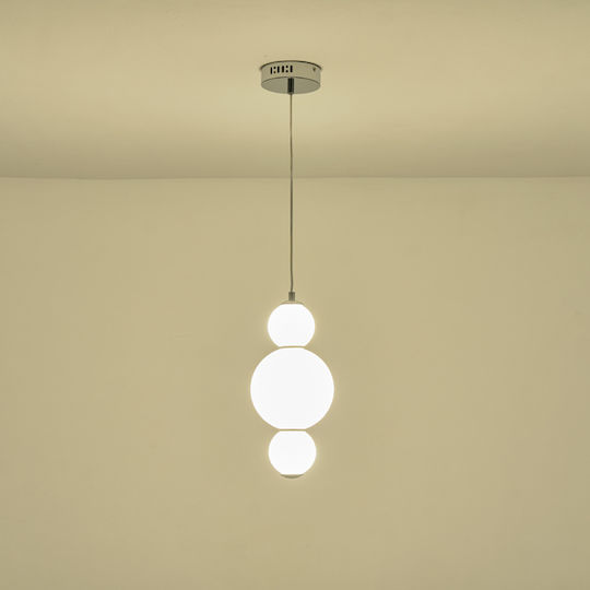 Eurolamp Blossom Lumini Suspendate Alb LED cu Lumină Alb Cald 17.5x17.5x194cm