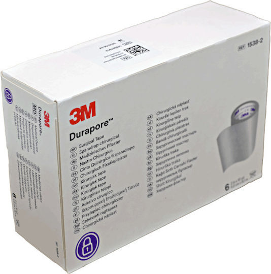 3M Durapore Μεταξωτή Επιδεσμική Ταινία 5cm x 9.1m