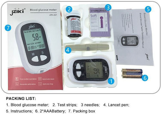 Jziki Blood Glucose Meter Jzk-201