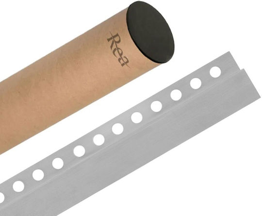 Vordere Duschscheibenleiste 130cm gebürstetes Nickel