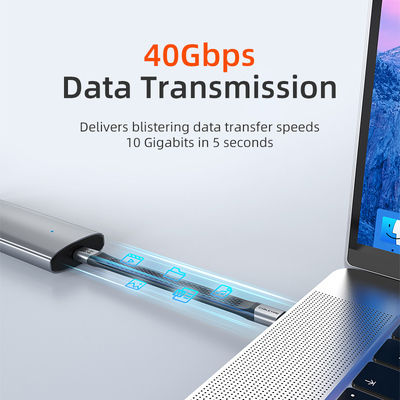 Cabletime Равен USB 2.0 Кабел USB-C Мъжки - USB-C 240W PD Черен 0.15m CT-FU4-AG