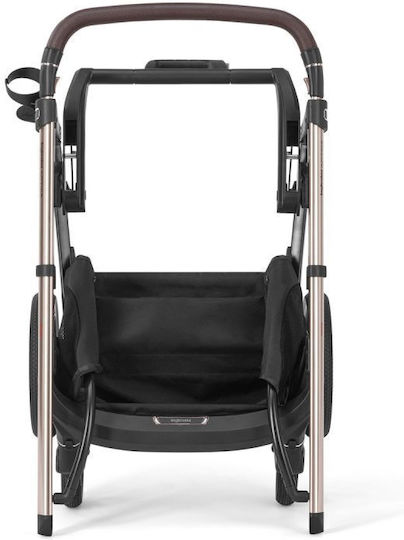 Inglesina Aptica Duo 2025 Ρυθμιζόμενο Καρότσι 2 σε 1 Kατάλληλο για Nεογέννητο Velvet Grey Palladio Black 14kg