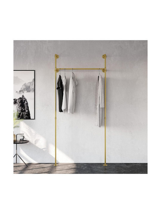 Clea Gold Wall Rack Stand Clothes Metal 105x220 Metal