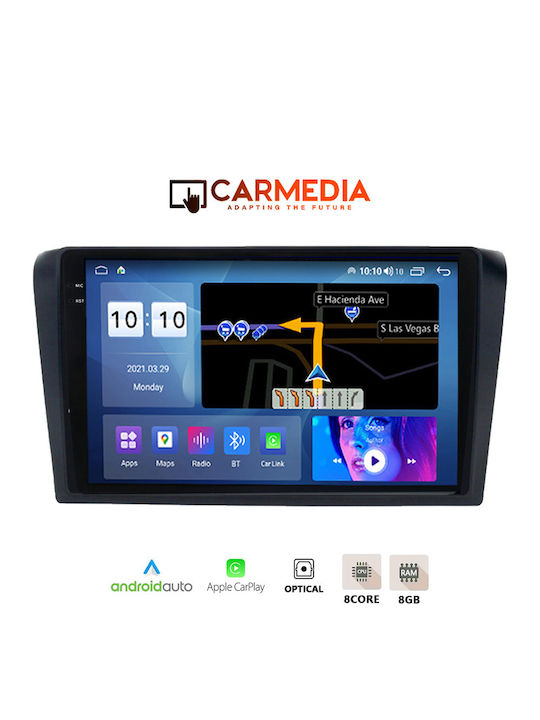 Carmedia Car Audio System for Mazda 3 2003-2008 (Bluetooth/USB/AUX/WiFi/GPS) with Touch Screen 9.5"