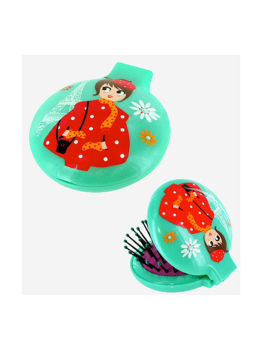 Perie de păr cu oglindă retro Lady Pylones Palette