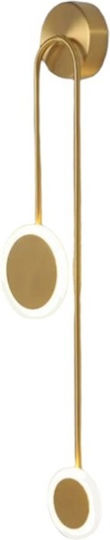 H25 Modern Wall Lamp with Integrated LED and Warm White Light 69x19x25cm