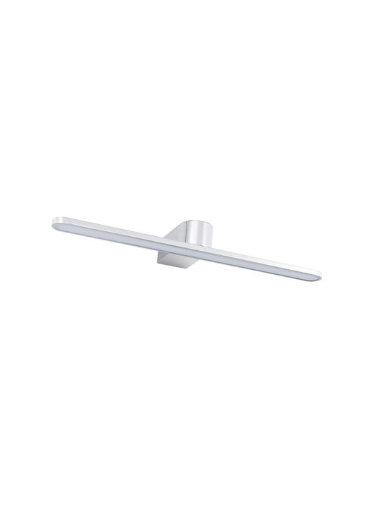 Panafan Leuchte Badezimmer mit Integrierter LED und Warmweißes Licht Silber 50x19x50cm
