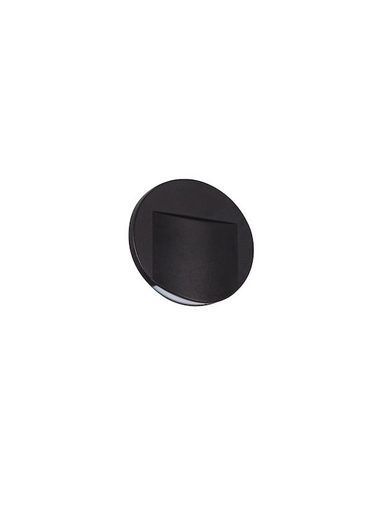 Kanlux Erinus Modern Lamp Wall with Integrated LED and Warm White Light Black 7.5cm