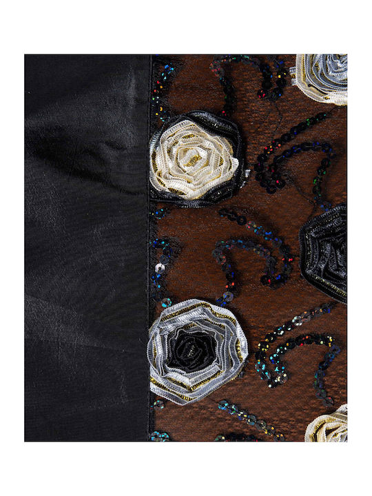 Silk Fashion Кариран 264-1 Черно 85x85бр