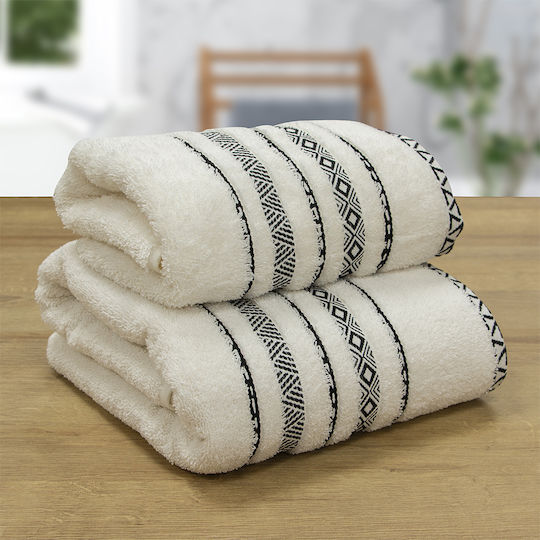 Lino Home Хавлиена Кърпа За Тяло Lux 70x140см Бяла Тегло 550гр/м²