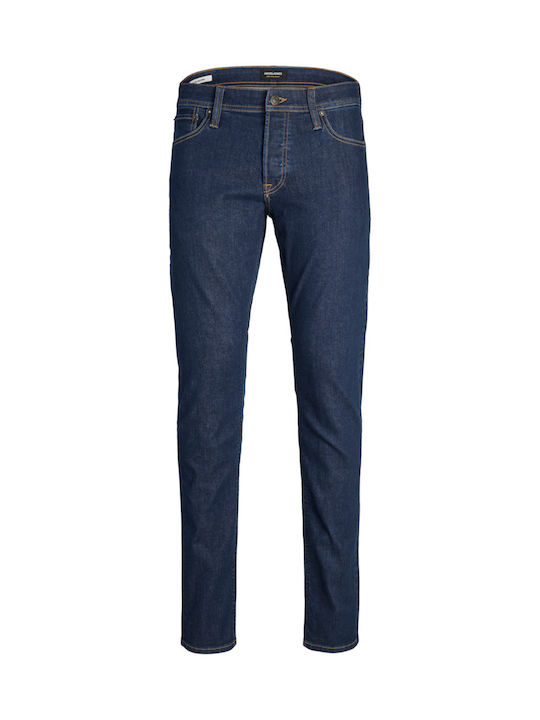 Mike Men's Elastic Jeans Pants With Regular Tapered Fit Blue