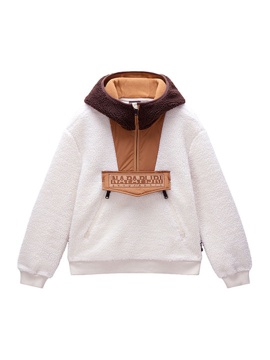 Μακρύ Γυναικείο Μπουφάν για Χειμώνα Off White