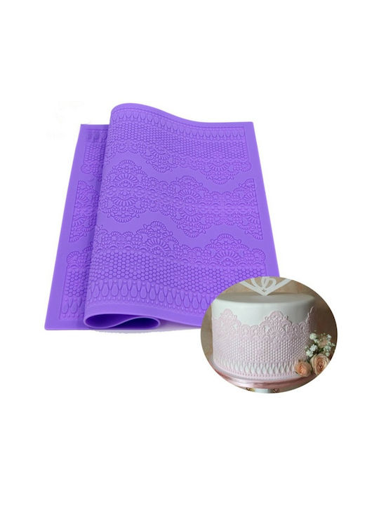 Quasar Co. Pastry Set 27 Macaron Sheet 48 Macaron Sheet Silicone Decorating Mold Silicone Brown-purple