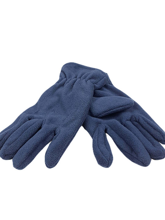 Jacques Hermes Men's Fleece Gloves Navy Blue