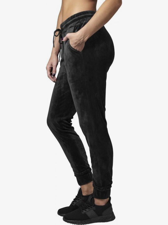 Pantaloni de Trening Catifea Negru