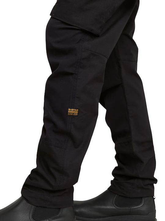 3d Ανδρικό Παντελόνι Cargo Regular Fit Black