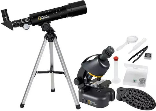 Bresser National Geographic Compact Set Μικροσκόπιο & Телескоп за 8+ Години
