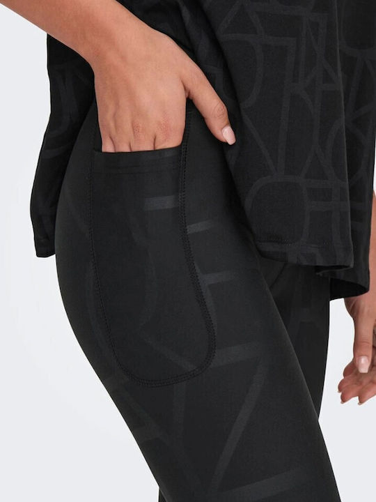 Schulung Frauen Leggings Hochgeschnitten Black