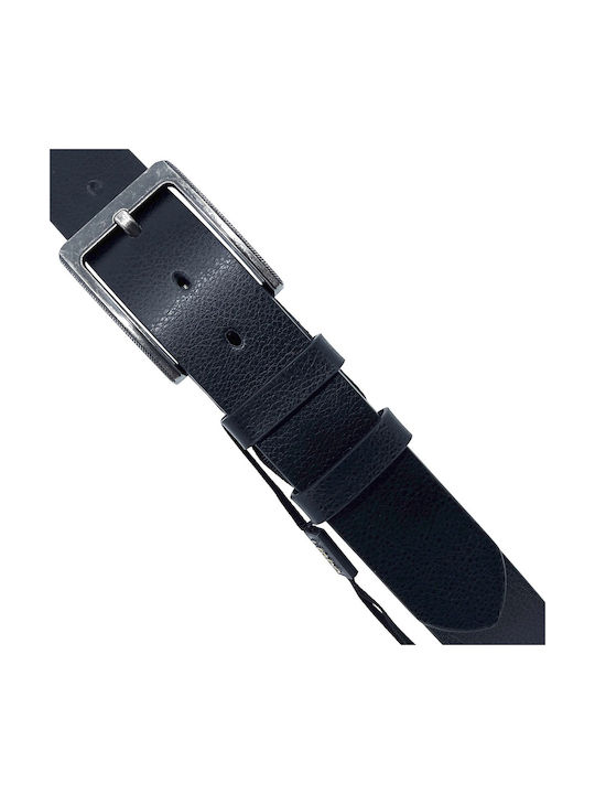 LEATHERETTE Wide Men's Belt Leather Black