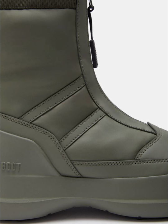 Stiefeletten Damen Khaki
