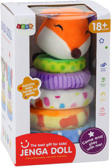 Lean Toys Παιχνίδι Πυραμίδα Fox για 18+ Μηνών
