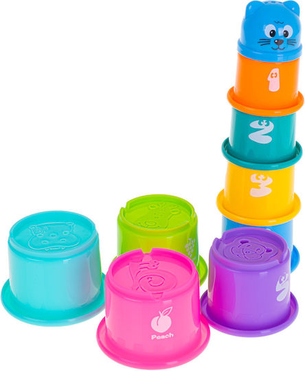 Pyramid Toy Educational Number Tower Cups for 6++ Months