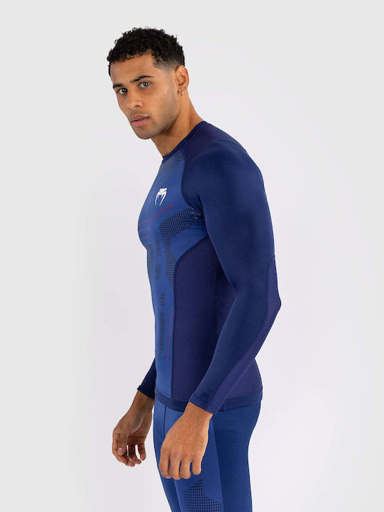 Venum Long Sleeve Shirt VENUM-05359-004 for Jiu-Jitsu Blue